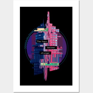 Glitch 3D Art Posters and Art